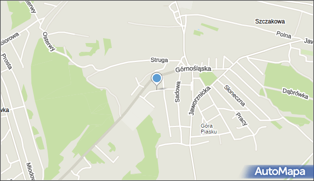 Jaworzno, Żeromskiego Stefana, mapa Jaworzno