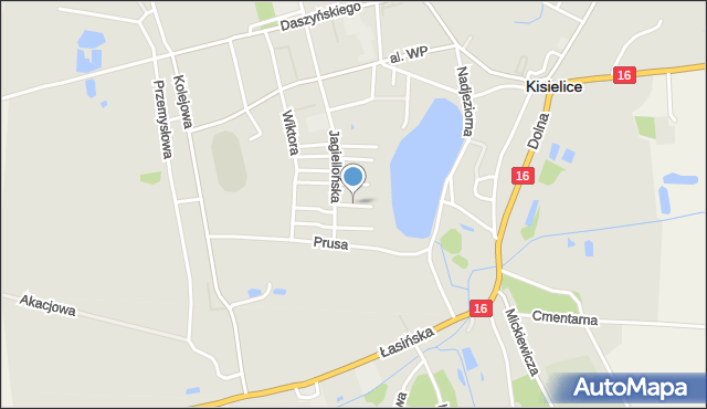 Kisielice, Żeromskiego Stefana, mapa Kisielice