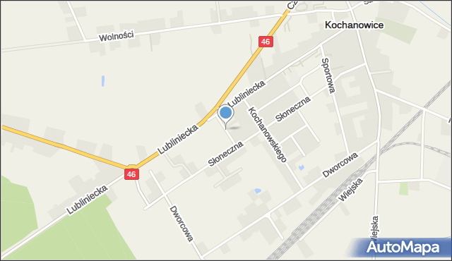 Kochanowice, Żeromskiego Stefana, mapa Kochanowice