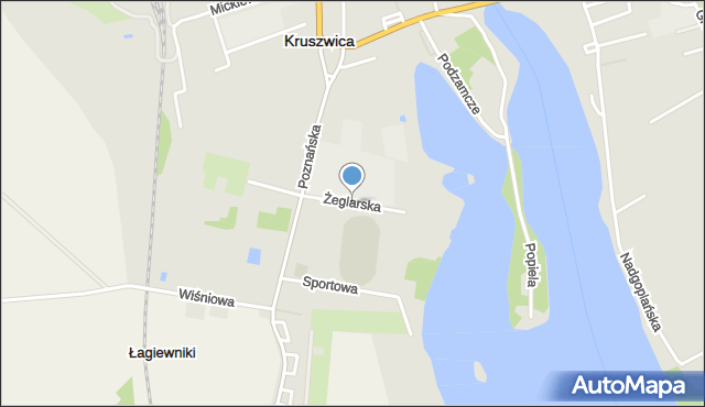 Kruszwica, Żeglarska, mapa Kruszwica