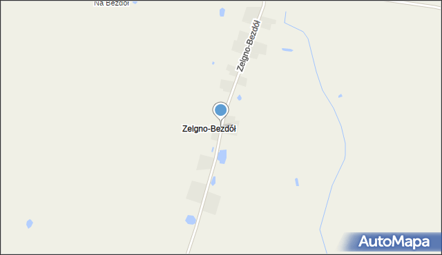 Liznowo, Zelgno-Bezdół, mapa Liznowo