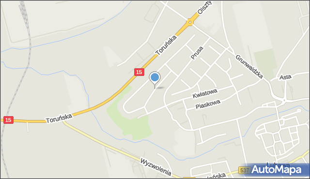 Lubawa, Żeromskiego Stefana, mapa Lubawa