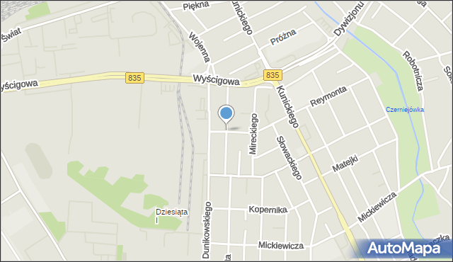 Lublin, Żeromskiego Stefana, mapa Lublina