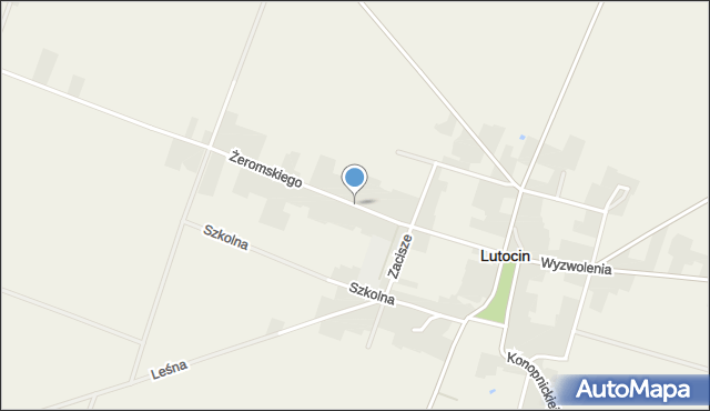 Lutocin, Żeromskiego Stefana, mapa Lutocin