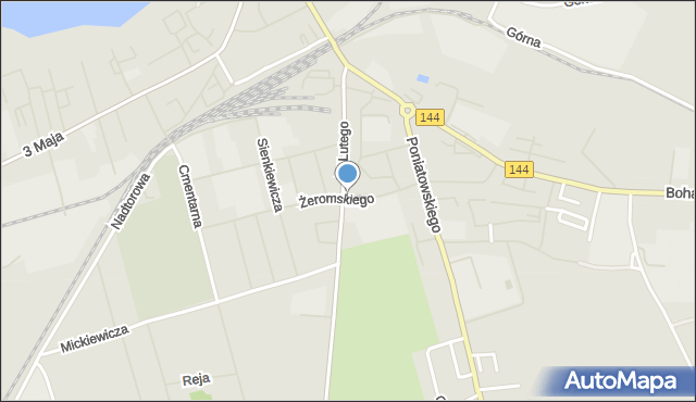 Nowogard, Żeromskiego Stefana, mapa Nowogard