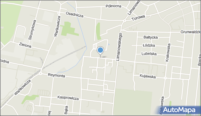 Ostrów Wielkopolski, Żeromskiego Stefana, mapa Ostrów Wielkopolski