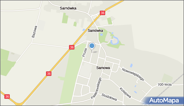 Rawicz, Żeromskiego Stefana, mapa Rawicz