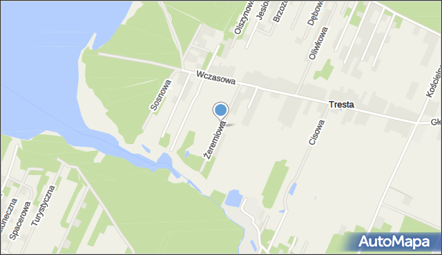 Tresta, Żeremiowa, mapa Tresta