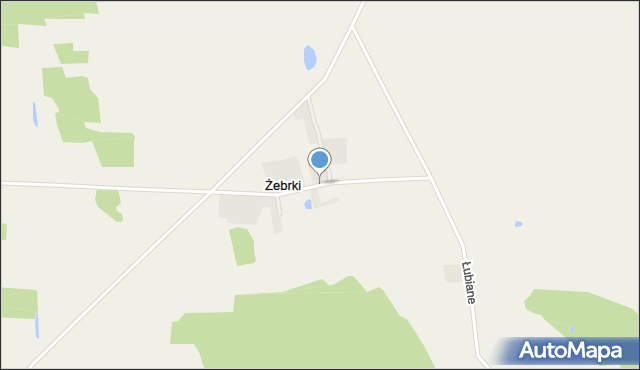 Żebrki, Żebrki, mapa Żebrki