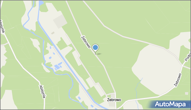 Żebrowo, Żebrowo, mapa Żebrowo