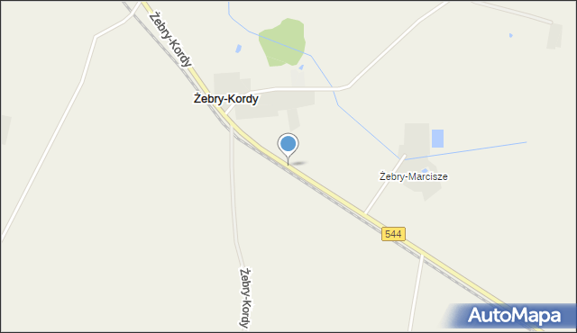 Żebry-Kordy, Żebry-Kordy, mapa Żebry-Kordy