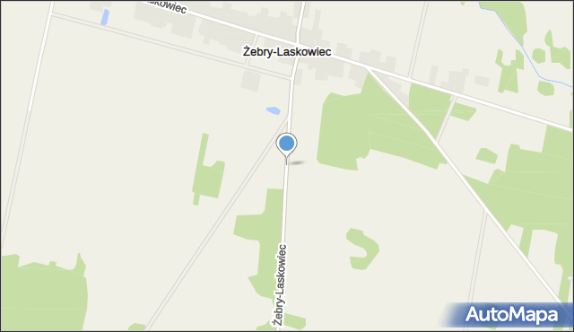 Żebry-Laskowiec, Żebry-Laskowiec, mapa Żebry-Laskowiec