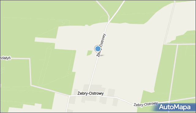 Żebry-Ostrowy, Żebry-Ostrowy, mapa Żebry-Ostrowy