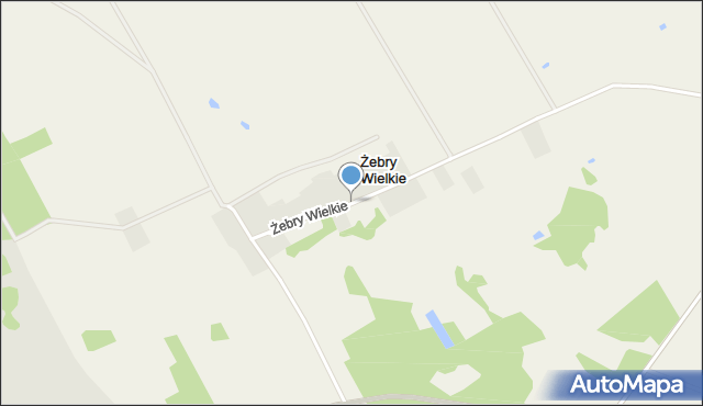 Żebry Wielkie, Żebry Wielkie, mapa Żebry Wielkie