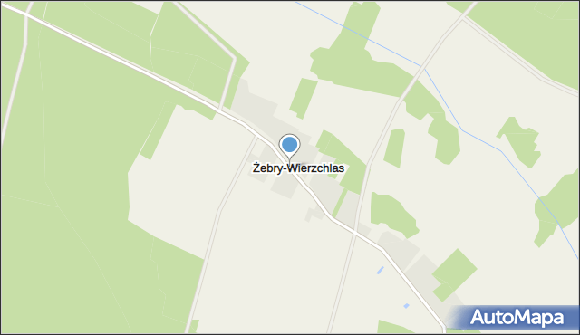 Żebry-Wierzchlas, Żebry-Wierzchlas, mapa Żebry-Wierzchlas