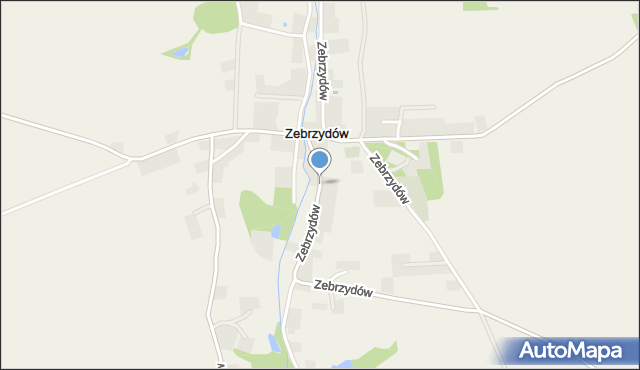 Zebrzydów, Zebrzydów, mapa Zebrzydów