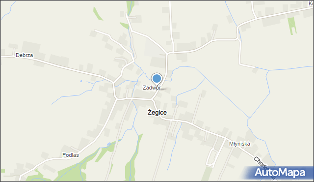 Żeglce, Żeglce, mapa Żeglce