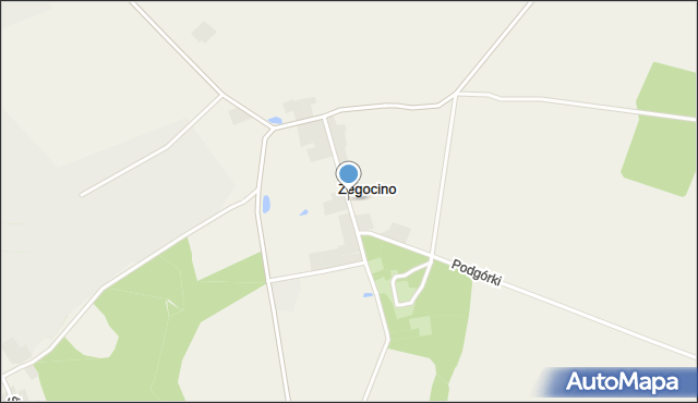 Żegocino, Żegocino, mapa Żegocino