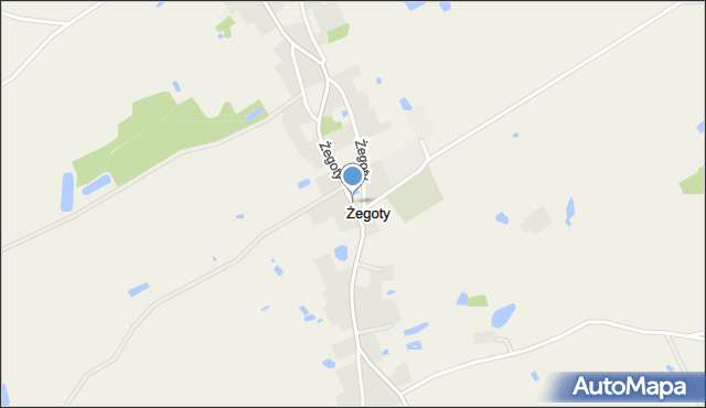 Żegoty, Żegoty, mapa Żegoty