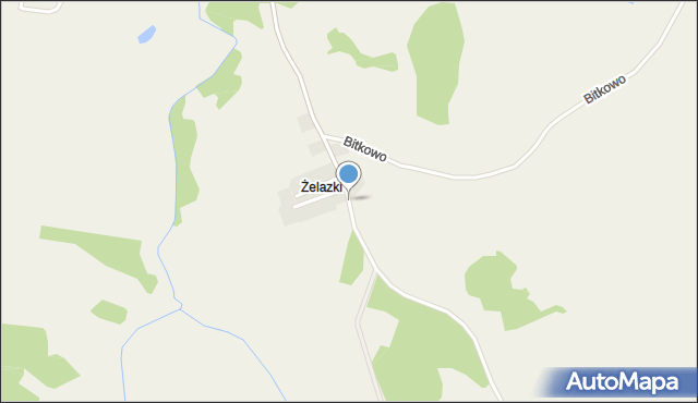 Żelazki gmina Gołdap, Żelazki, mapa Żelazki gmina Gołdap