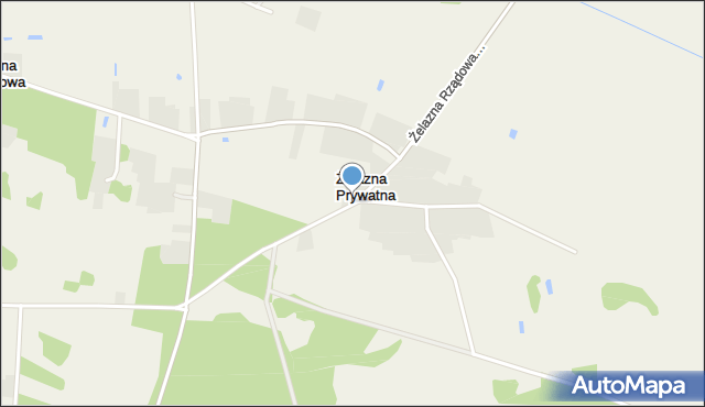 Żelazna Prywatna, Żelazna Prywatna, mapa Żelazna Prywatna