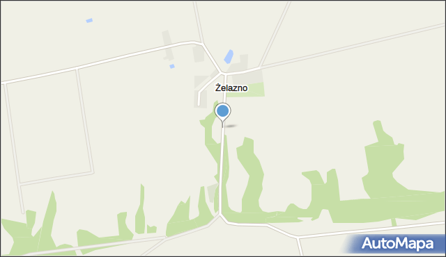 Żelazno gmina Wyrzysk, Żelazno, mapa Żelazno gmina Wyrzysk