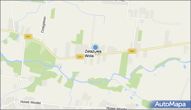 Żelazowa Wola, Żelazowa Wola, mapa Żelazowa Wola