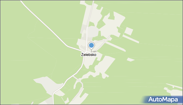 Żelebsko, Żelebsko, mapa Żelebsko