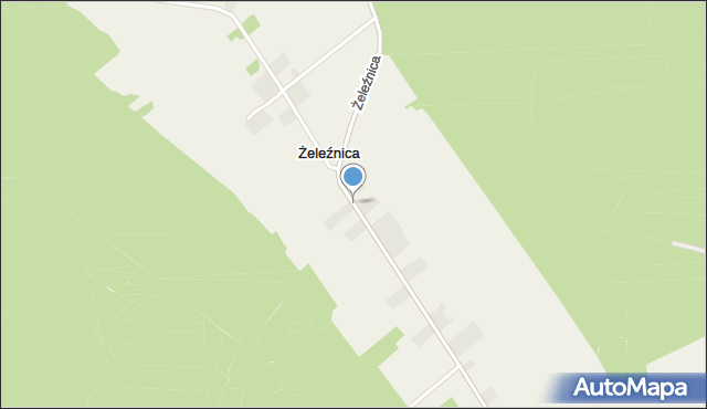 Żeleźnica gmina Przedbórz, Żeleźnica, mapa Żeleźnica gmina Przedbórz