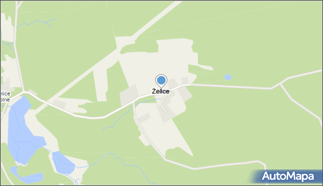 Żelice gmina Kępice, Żelice, mapa Żelice gmina Kępice