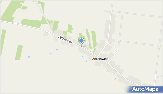 Żelisławice gmina Secemin, Żelisławice, mapa Żelisławice gmina Secemin