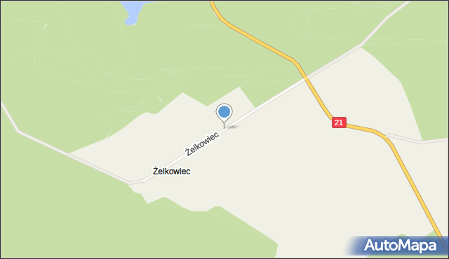 Żelkowiec, Żelkowiec, mapa Żelkowiec