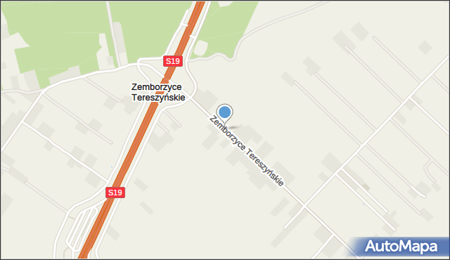 Zemborzyce Tereszyńskie, Zemborzyce Tereszyńskie, mapa Zemborzyce Tereszyńskie