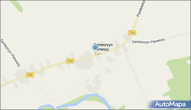 Zemborzyn Pierwszy gmina Solec nad Wisłą, Zemborzyn Pierwszy, mapa Zemborzyn Pierwszy gmina Solec nad Wisłą