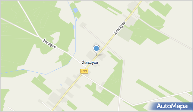 Żerczyce, Żerczyce, mapa Żerczyce