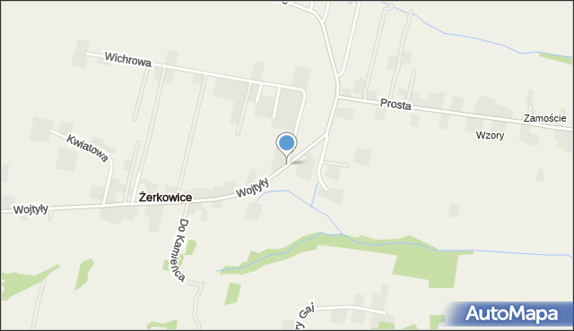 Żerkowice gmina Iwanowice, Żerkowice, mapa Żerkowice gmina Iwanowice