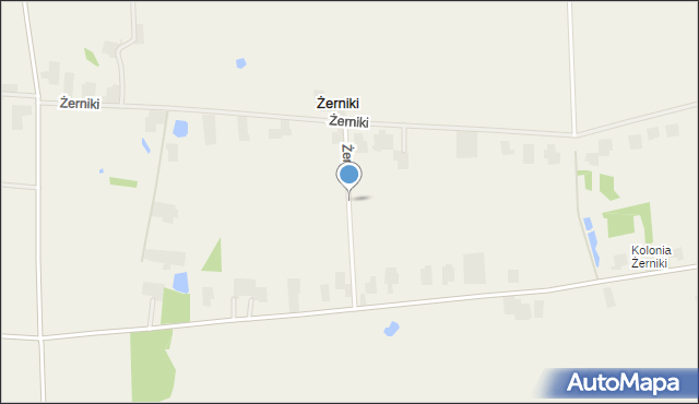 Żerniki gmina Ulhówek, Żerniki, mapa Żerniki gmina Ulhówek