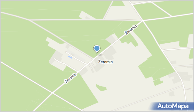 Żeromin gmina Osiek Mały, Żeromin, mapa Żeromin gmina Osiek Mały