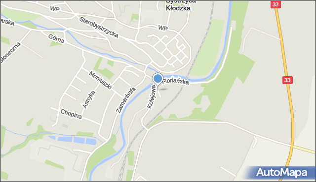 Bystrzyca Kłodzka, Zgody, mapa Bystrzyca Kłodzka