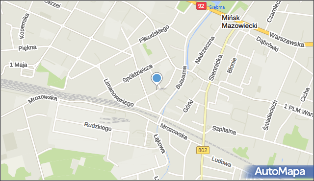 Mińsk Mazowiecki, Zgoda, mapa Mińsk Mazowiecki