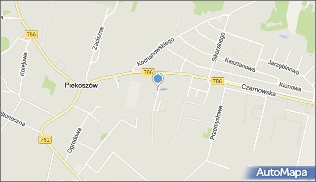 Piekoszów, Zgody, mapa Piekoszów