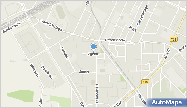 Pruszków, Zgoda, mapa Pruszków