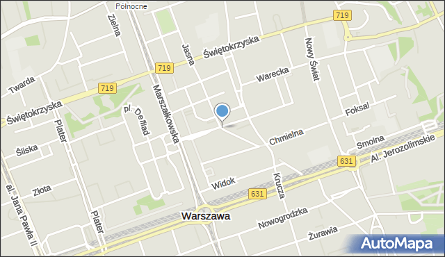 Warszawa, Zgoda, mapa Warszawy