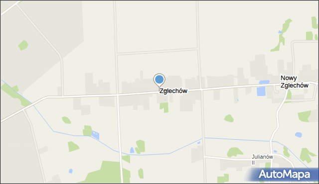 Zglechów, Zglechów, mapa Zglechów