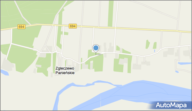 Zgleczewo Panieńskie, Zgleczewo Panieńskie, mapa Zgleczewo Panieńskie