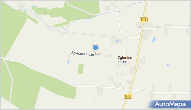 Zglenice Duże, Zglenice Duże, mapa Zglenice Duże