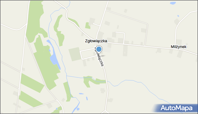 Zgłowiączka, Zgłowiączka, mapa Zgłowiączka