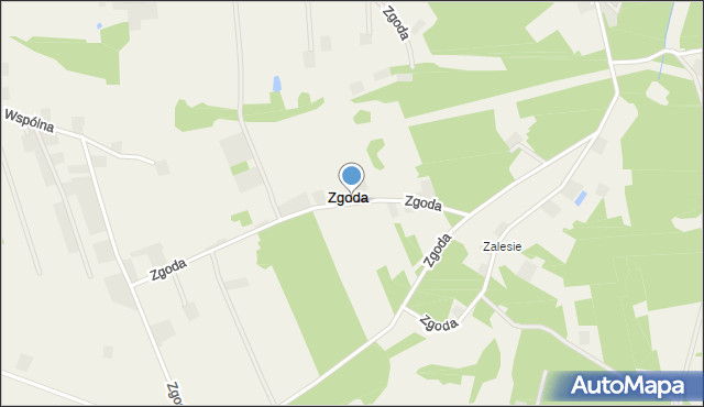 Zgoda gmina Aleksandrów Kujawski, Zgoda, mapa Zgoda gmina Aleksandrów Kujawski