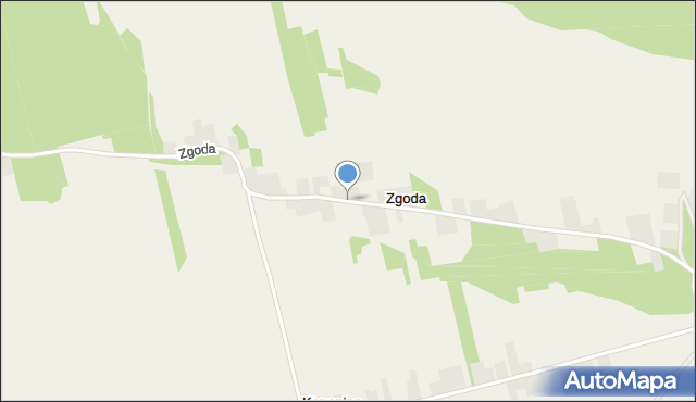 Zgoda gmina Łaziska, Zgoda, mapa Zgoda gmina Łaziska