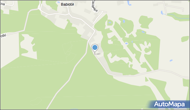 Babidół, Zielona Dolina, mapa Babidół